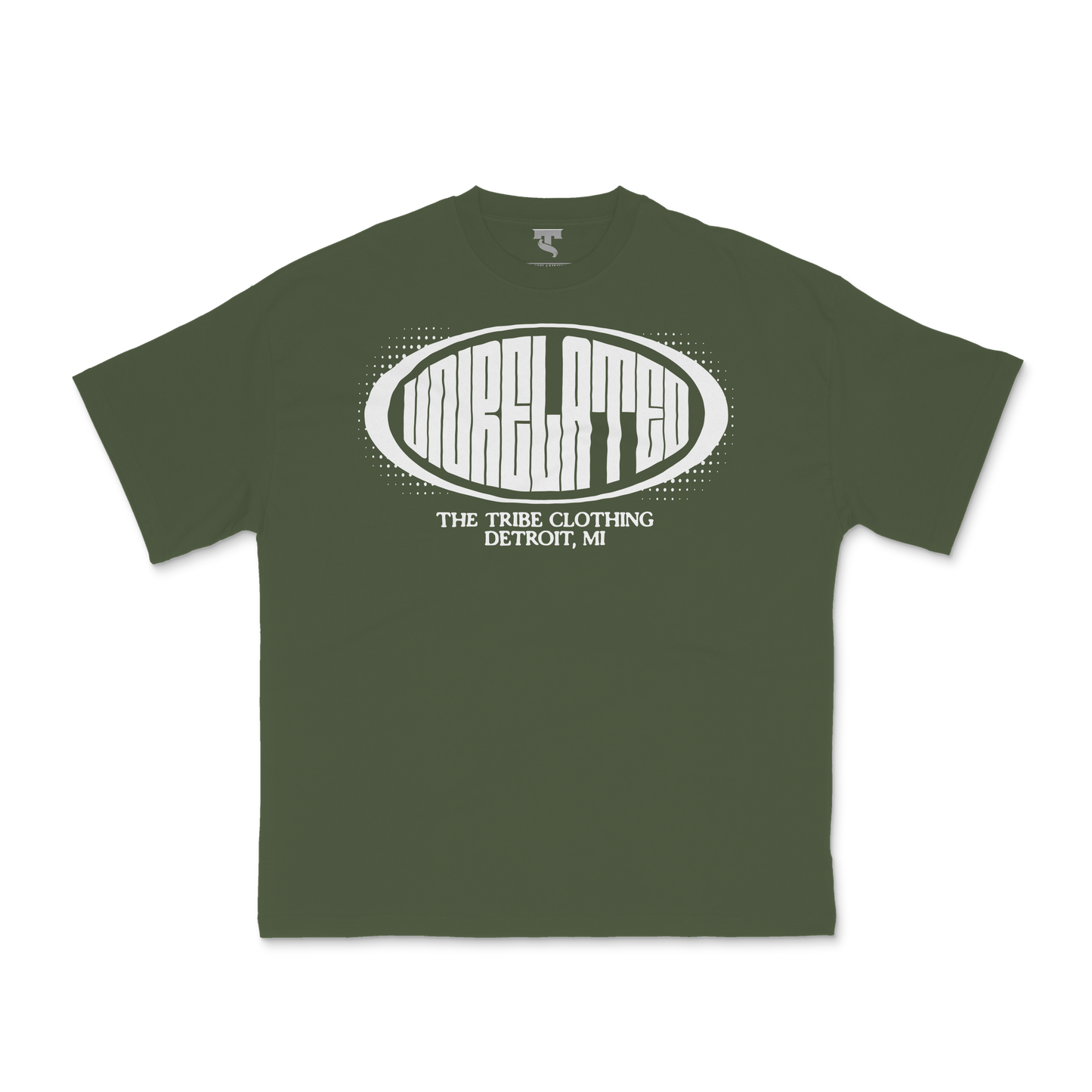 UNRELATED OVAL BADGE TEE