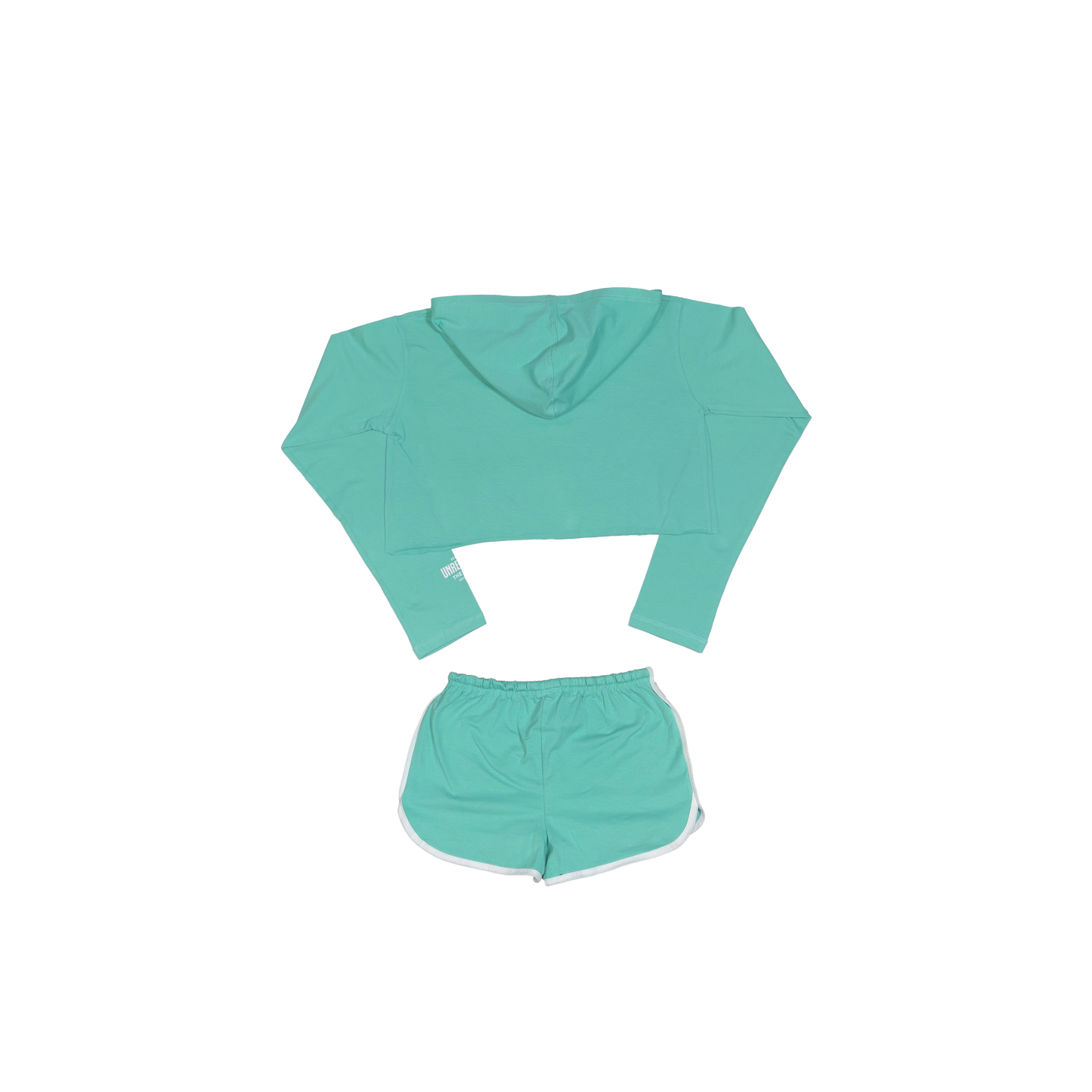 WOMEN'S TRIBE CROP HOODIE SHORT SET