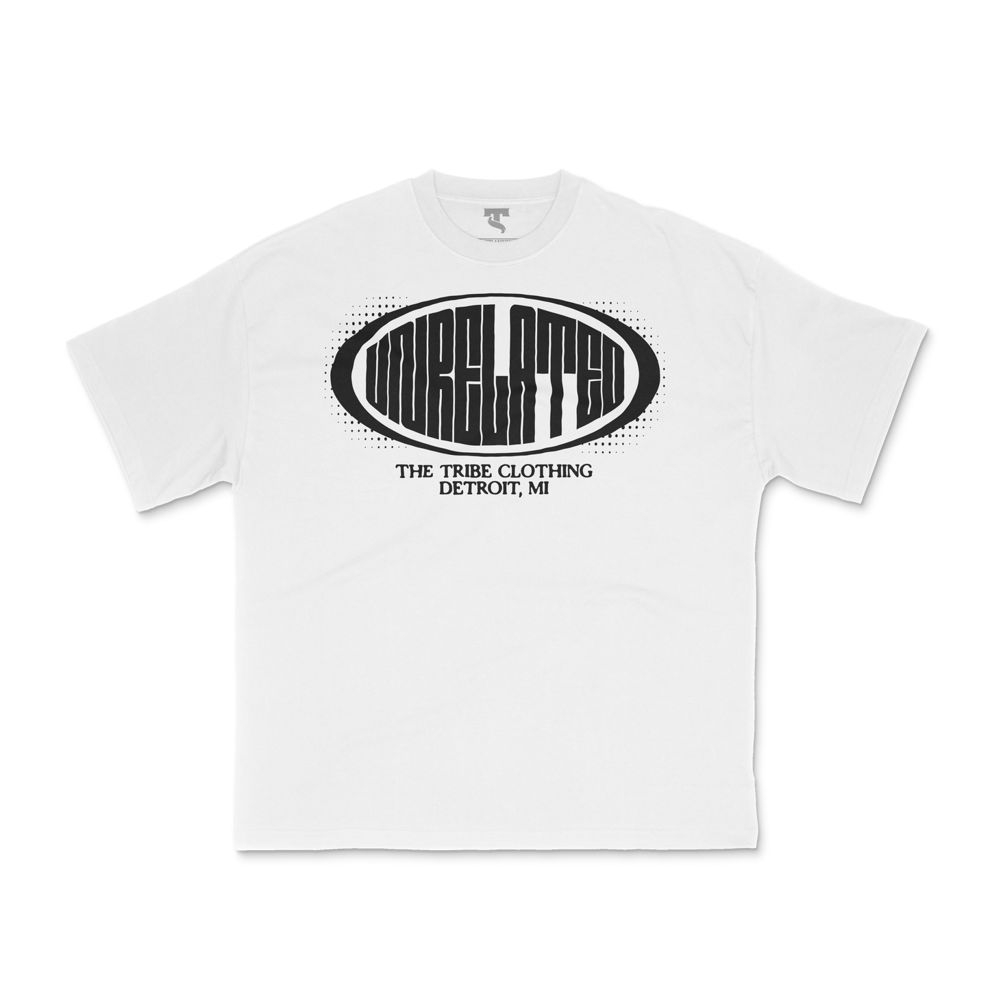 UNRELATED OVAL BADGE TEE