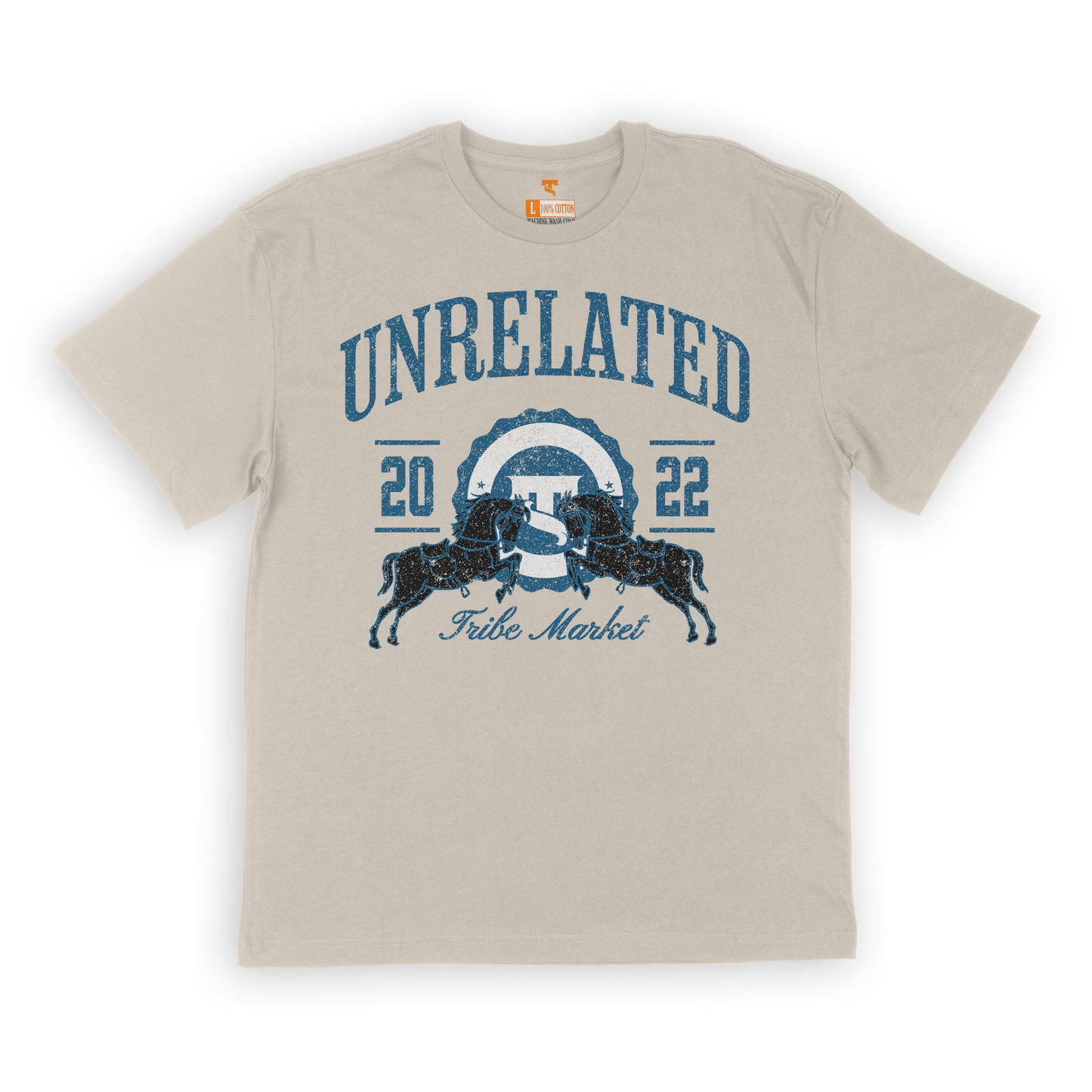 TRIBE MARKET HORSES BOXY TEE