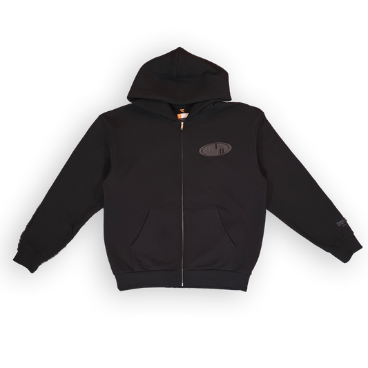 OVAL ZIP HOODIE