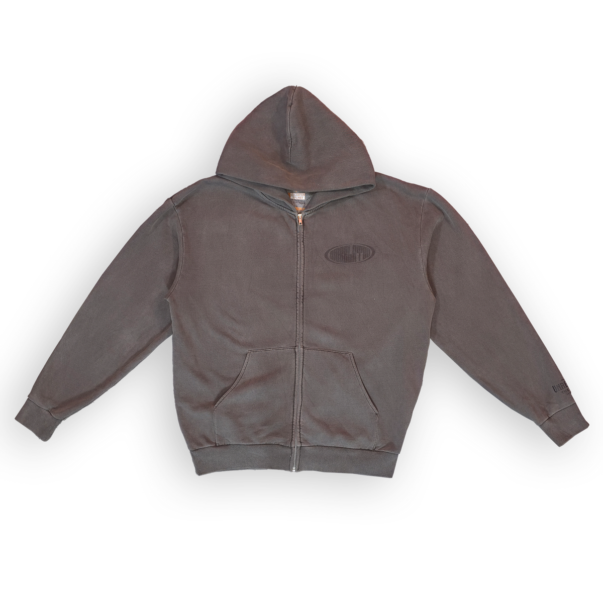 OVAL ZIP HOODIE
